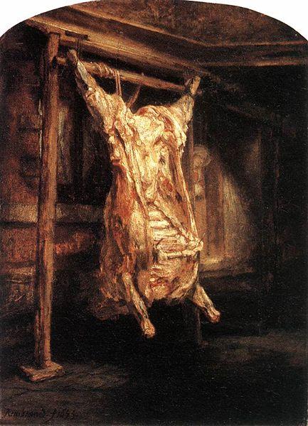 Rembrandt Peale The Flayed Ox oil painting image